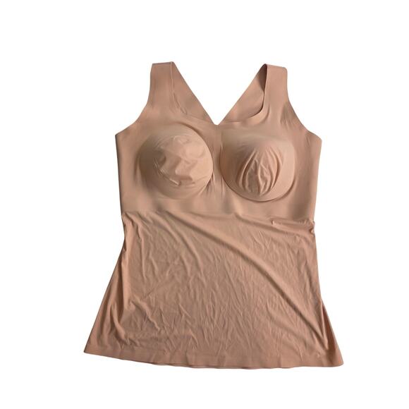 Evelyn Bobbie Defy Bra Tank Wireless Seamless Womens Size 3XL Color Tan - Picture 1 of 5